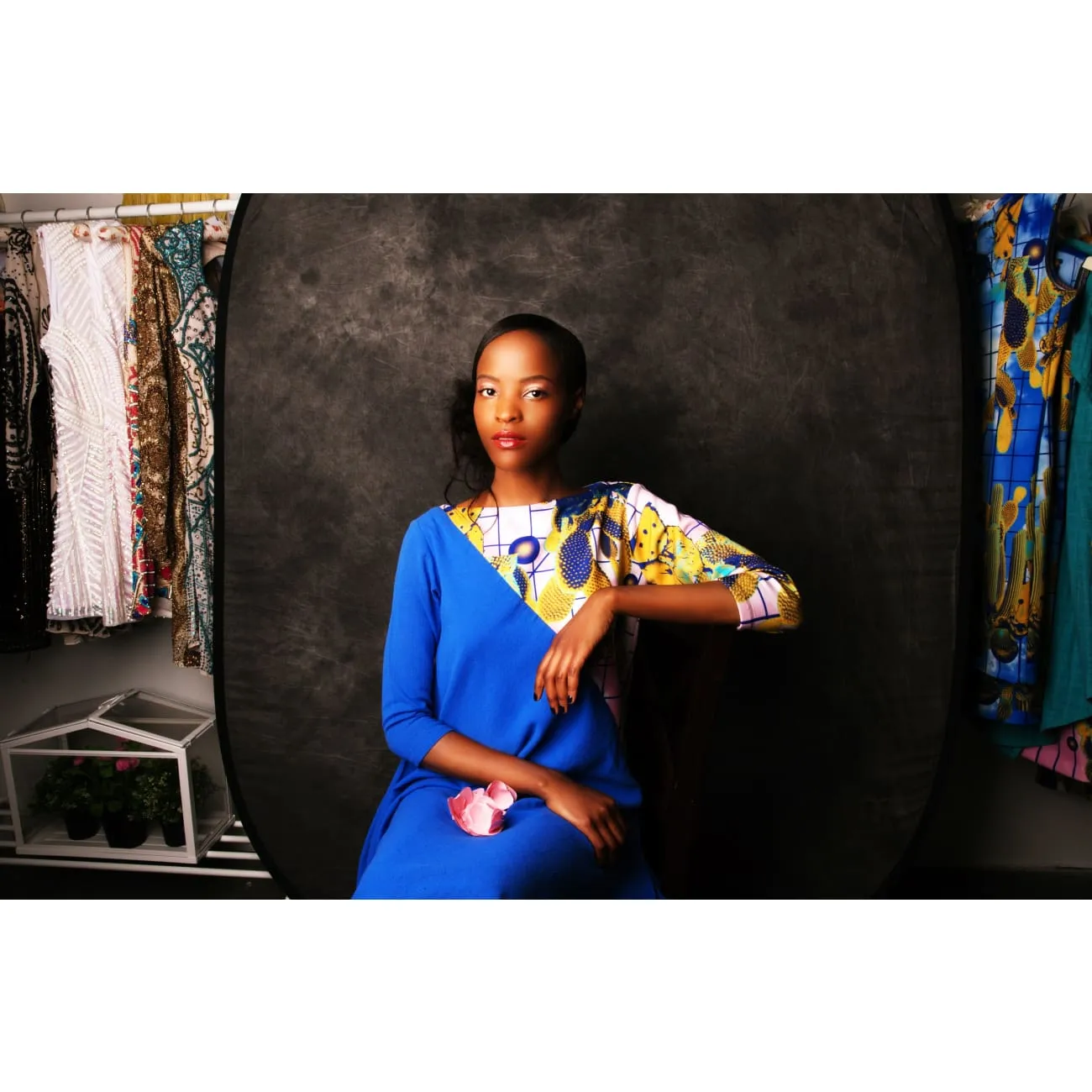 Drea Blue Midi Dress