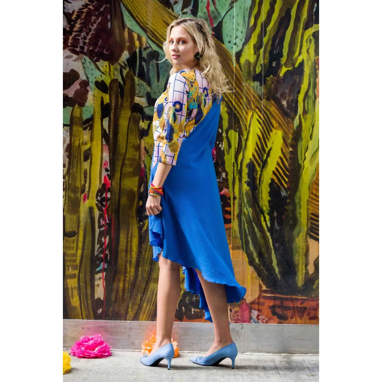 Drea Blue Midi Dress