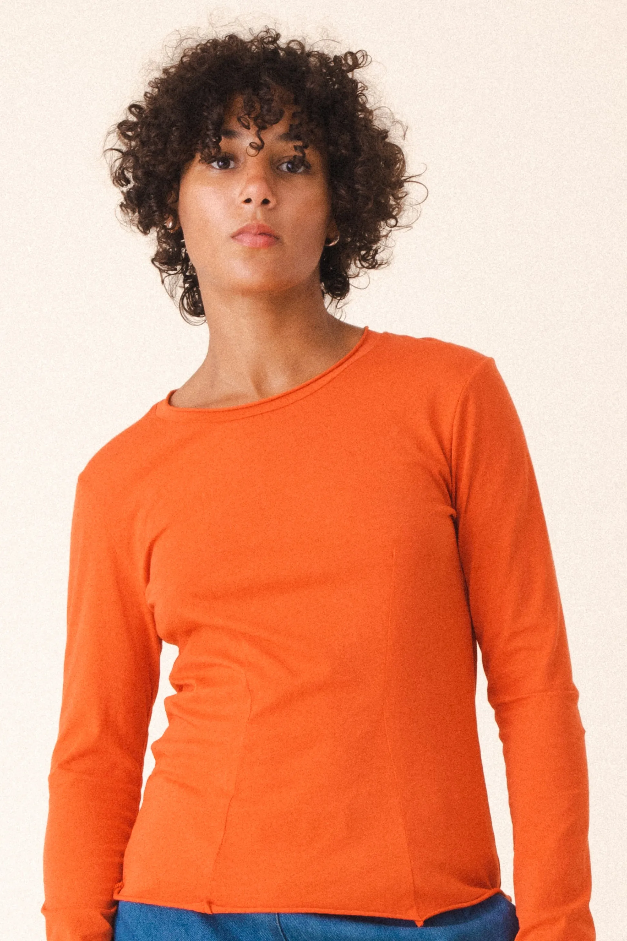 Dressmaker Tee in Electric Red
