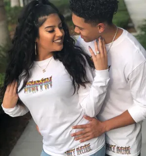 Drippin Ice Cream | White Long Sleeve Tee
