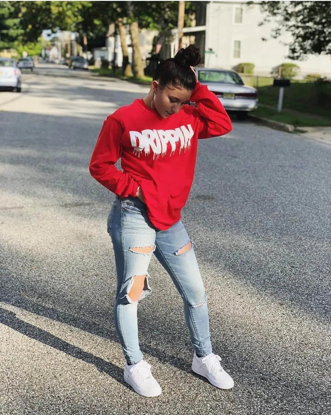 Drippin | Red Long Sleeve Tee