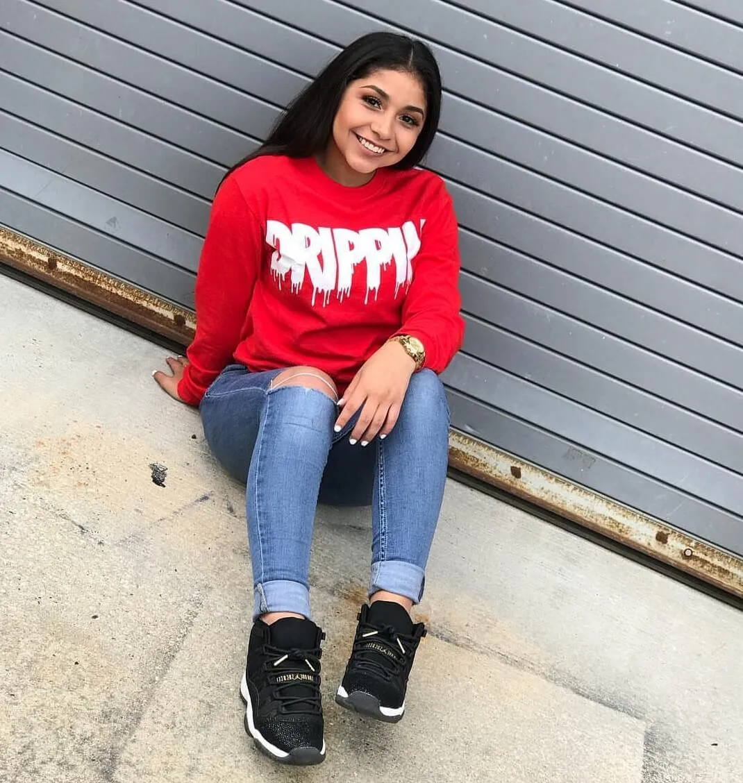 Drippin | Red Long Sleeve Tee