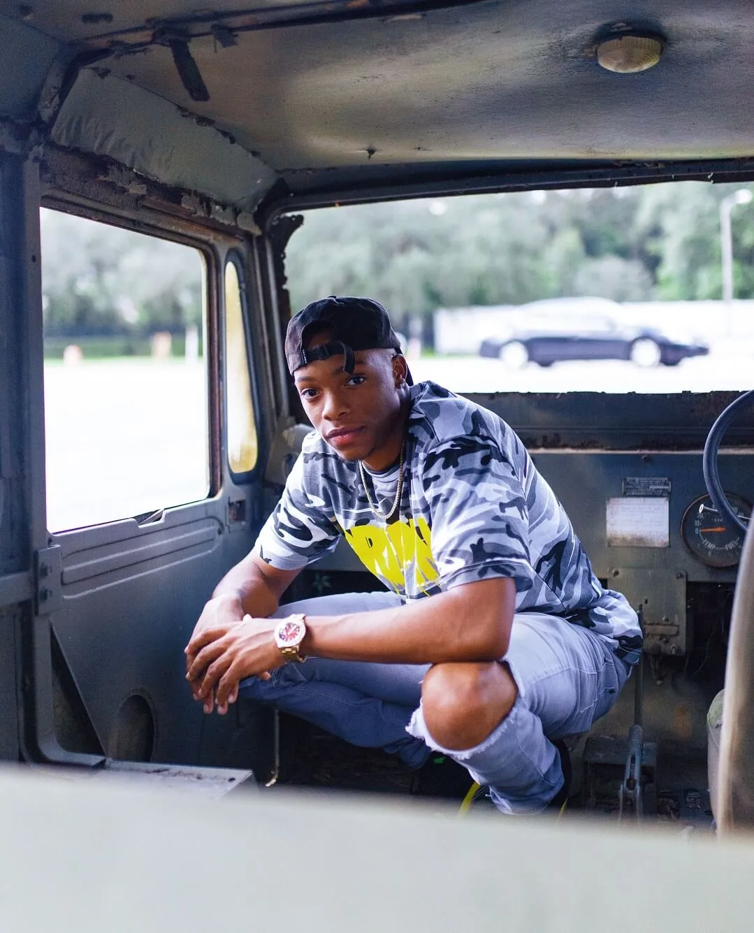 Drippin | White Camo Tee