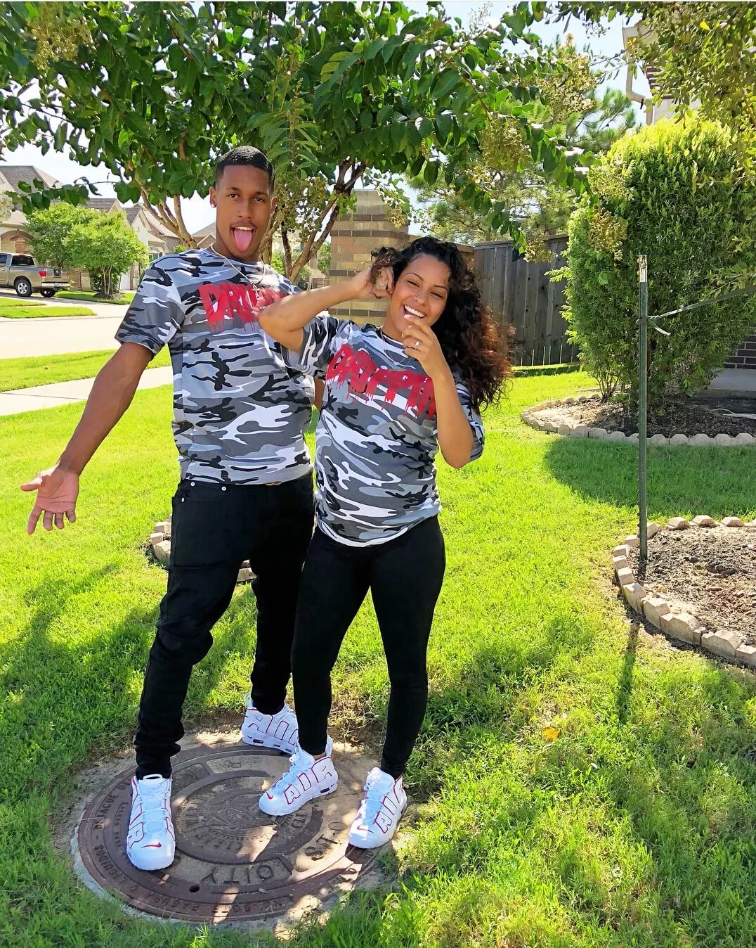 Drippin | White Camo Tee