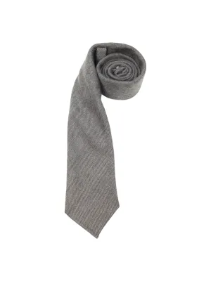 E. Marinella 7-Fold Grey Woollen Tie