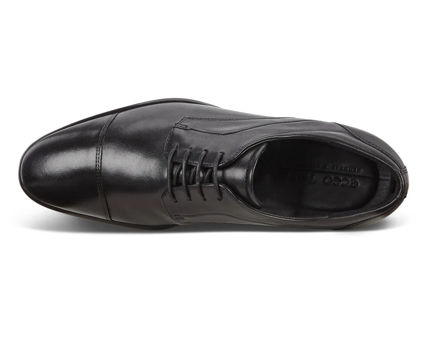 ECCO 512704 CITYTRAY Black Santiago Cap Toe Lace