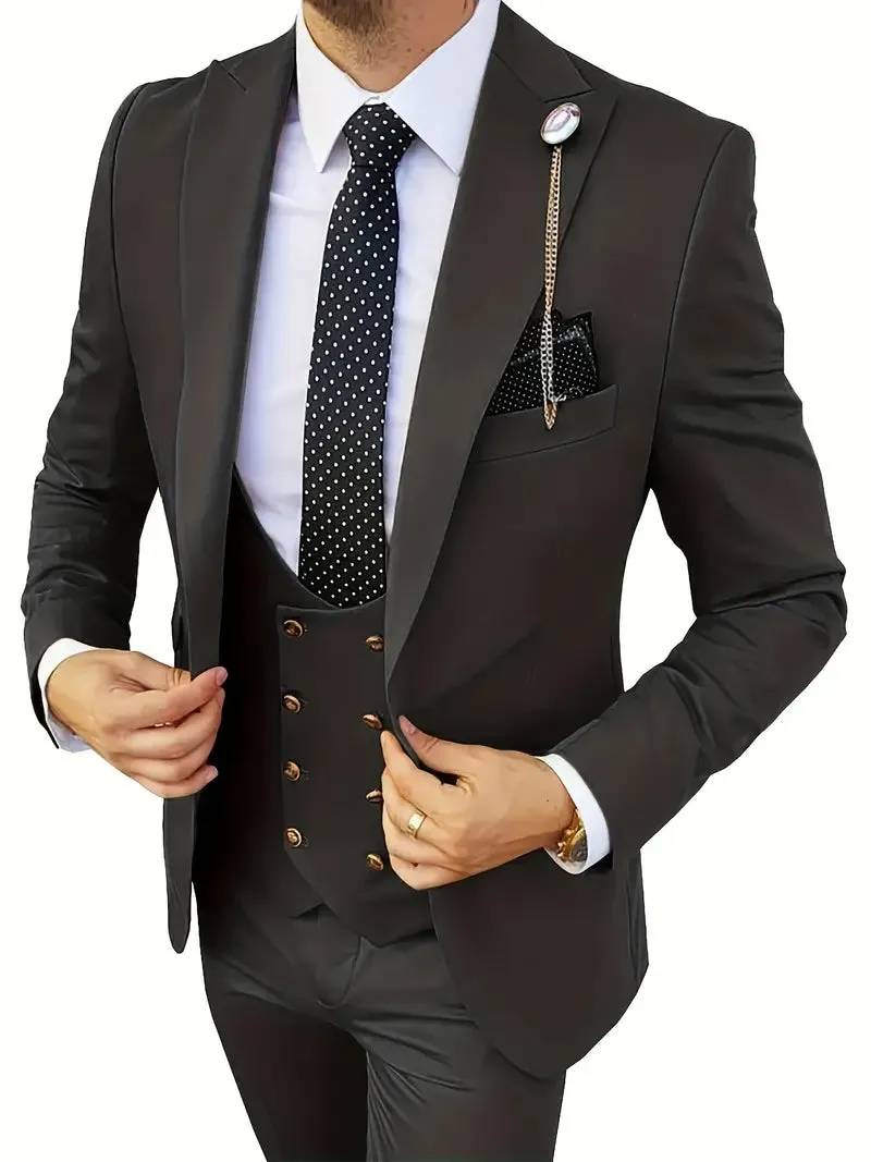 Eco Luxe™ | Men's Sustainable Luxury Suit | Tailored Fit, Eco-Friendly Fabric, Classic Design