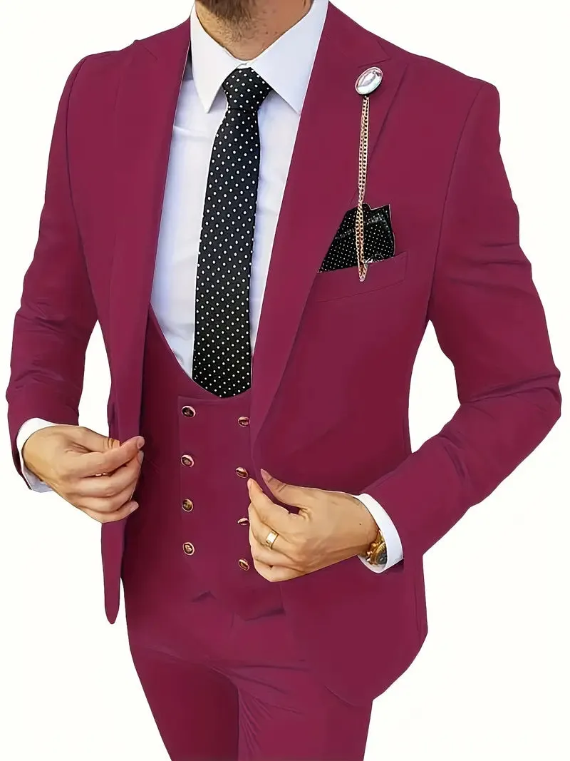 Eco Luxe™ | Men's Sustainable Luxury Suit | Tailored Fit, Eco-Friendly Fabric, Classic Design