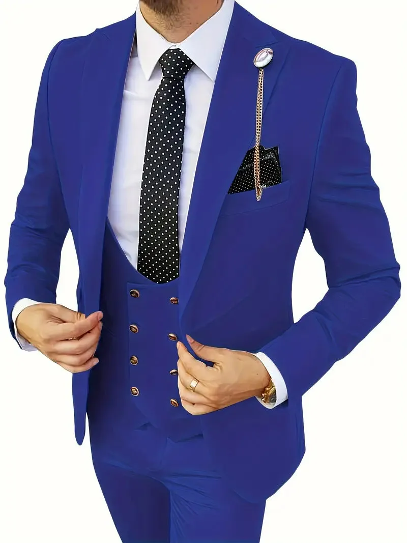 Eco Luxe™ | Men's Sustainable Luxury Suit | Tailored Fit, Eco-Friendly Fabric, Classic Design
