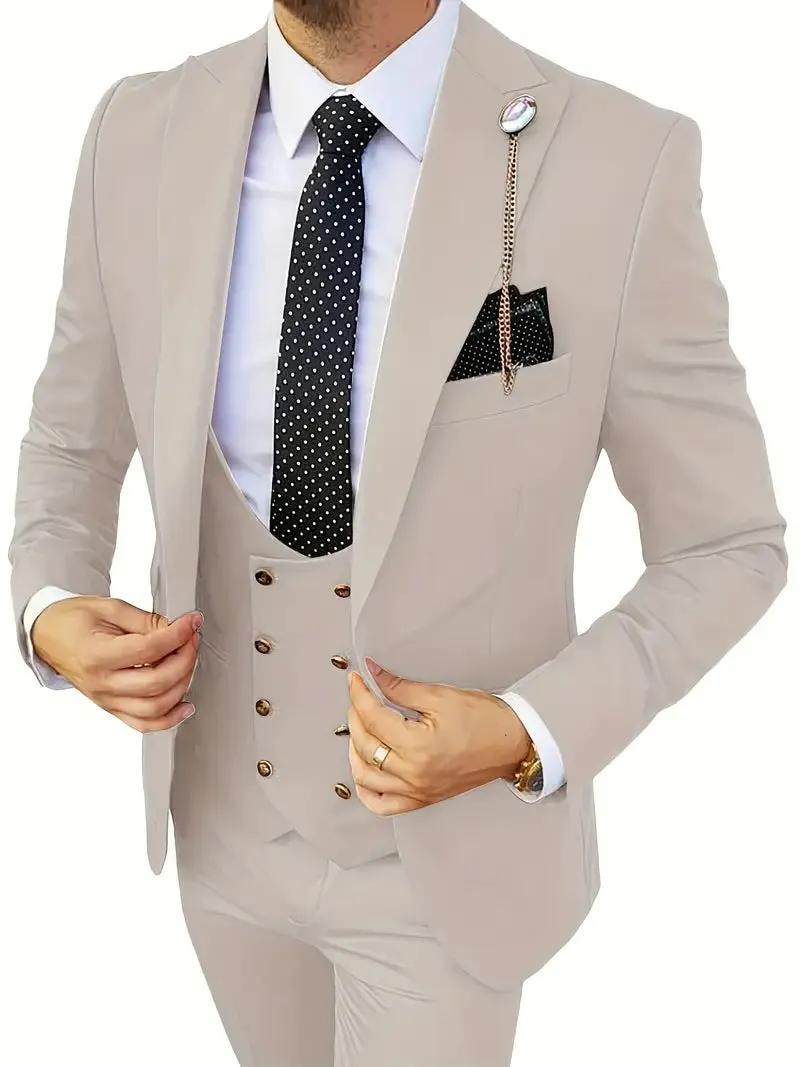 Eco Luxe™ | Men's Sustainable Luxury Suit | Tailored Fit, Eco-Friendly Fabric, Classic Design