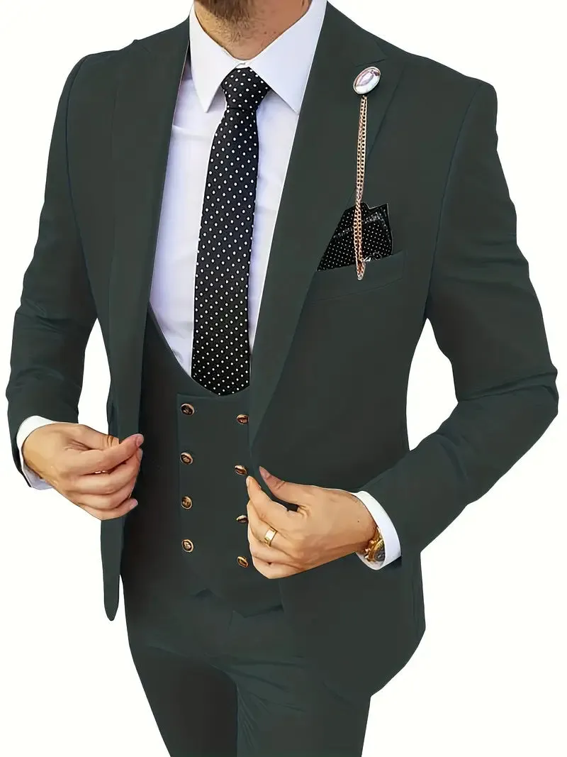 Eco Luxe™ | Men's Sustainable Luxury Suit | Tailored Fit, Eco-Friendly Fabric, Classic Design