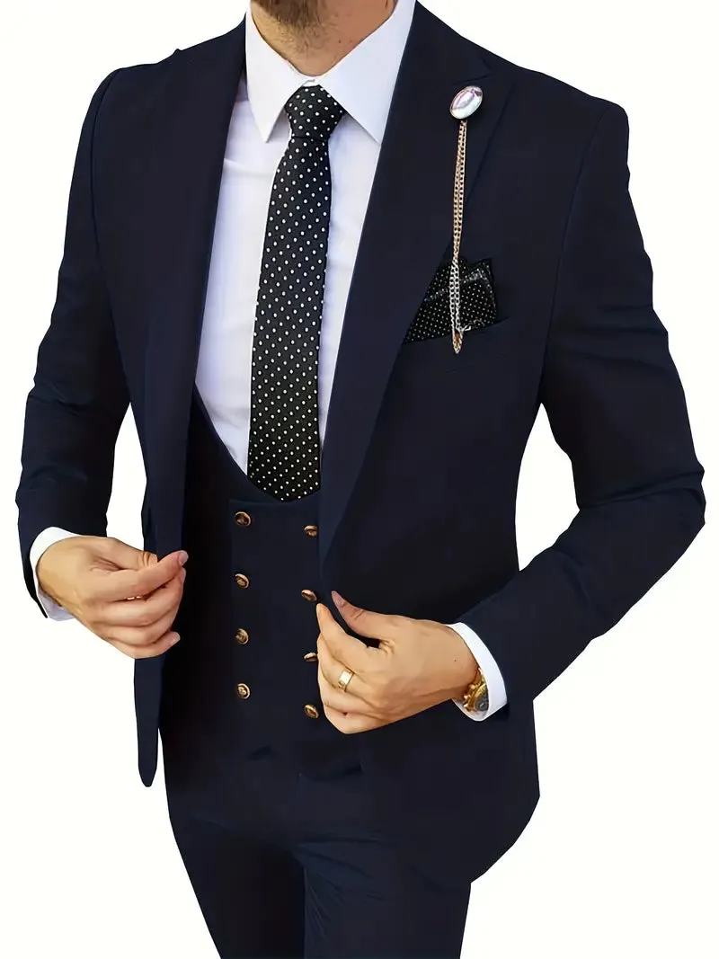 Eco Luxe™ | Men's Sustainable Luxury Suit | Tailored Fit, Eco-Friendly Fabric, Classic Design