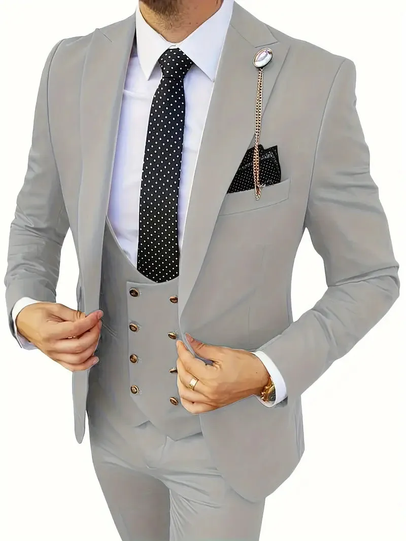 Eco Luxe™ | Men's Sustainable Luxury Suit | Tailored Fit, Eco-Friendly Fabric, Classic Design