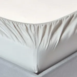 Egyptian Cotton 400 Thread Count 100% Cotton Fitted Sheet Silver