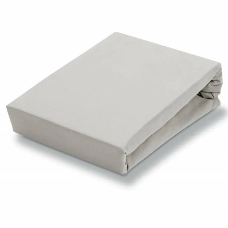 Egyptian Cotton 400 Thread Count 100% Cotton Fitted Sheet Silver