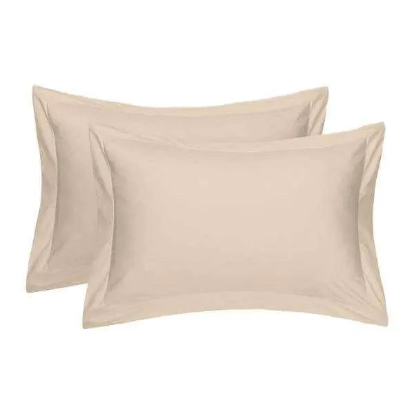 Egyptian Cotton 400 Thread Count Pillow Cases Stone