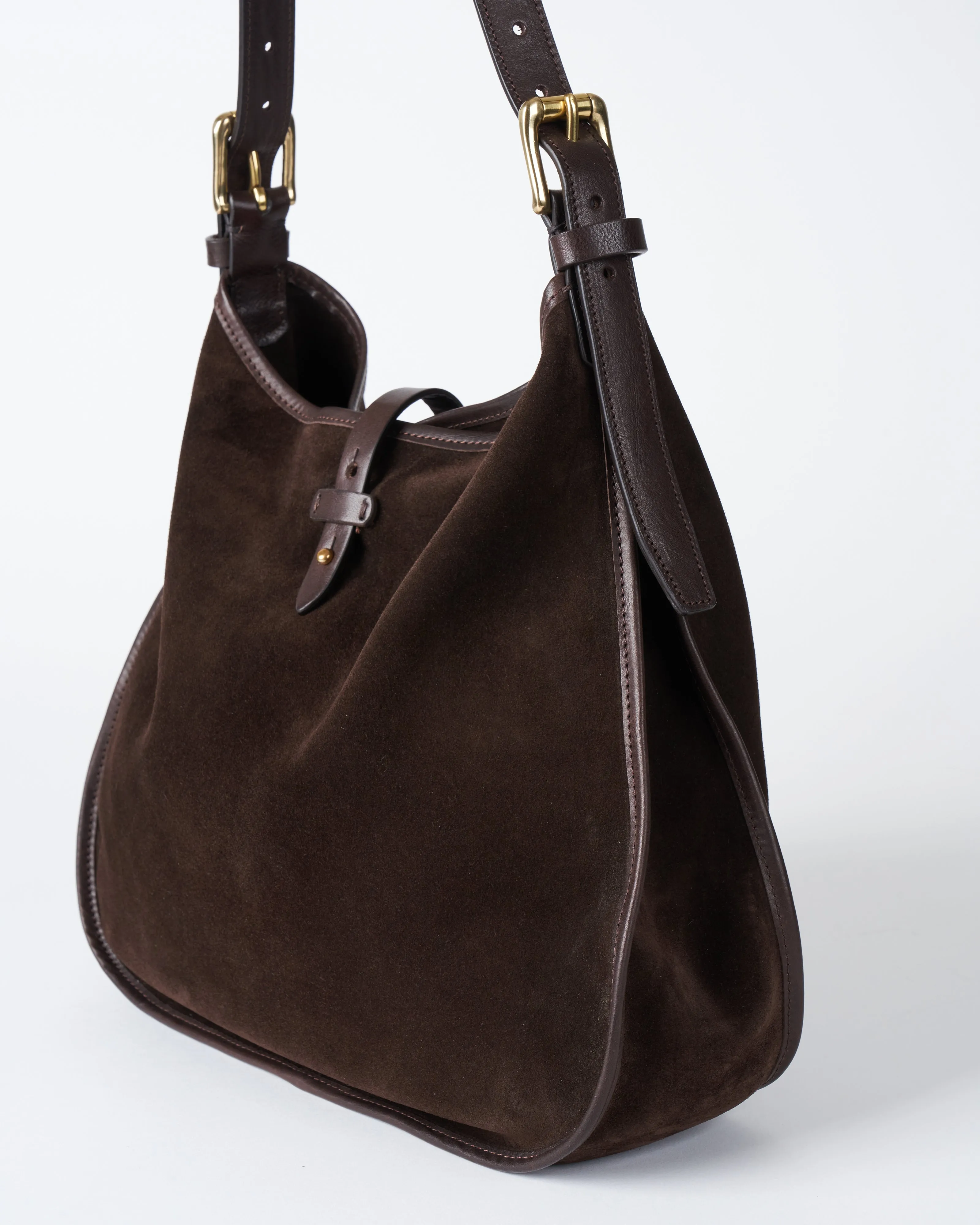 elodie derby crossbody - ebano leather