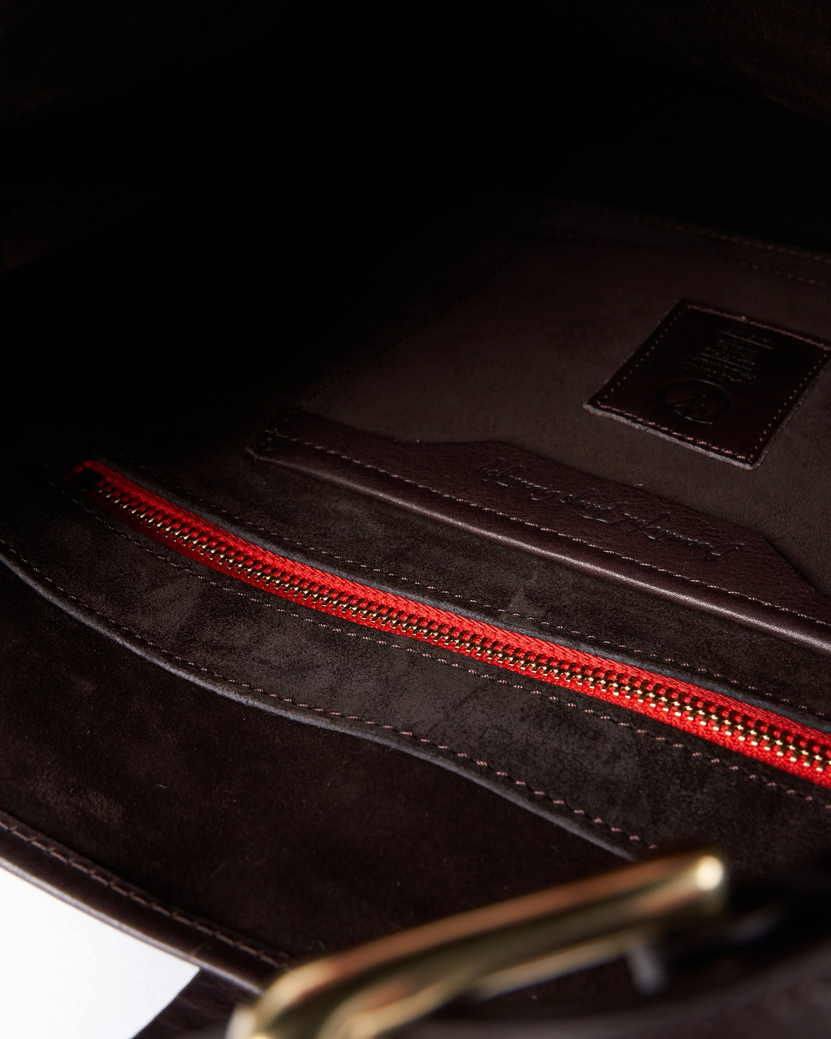 elodie derby crossbody - ebano leather