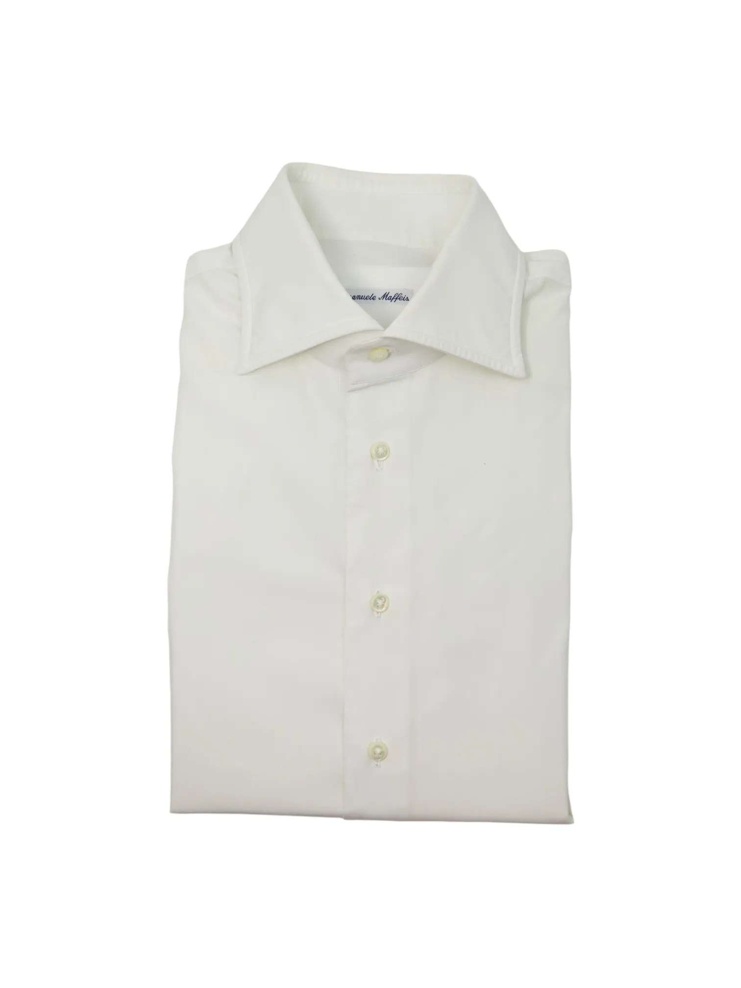Emanuele Maffeis White Cotton Shirt