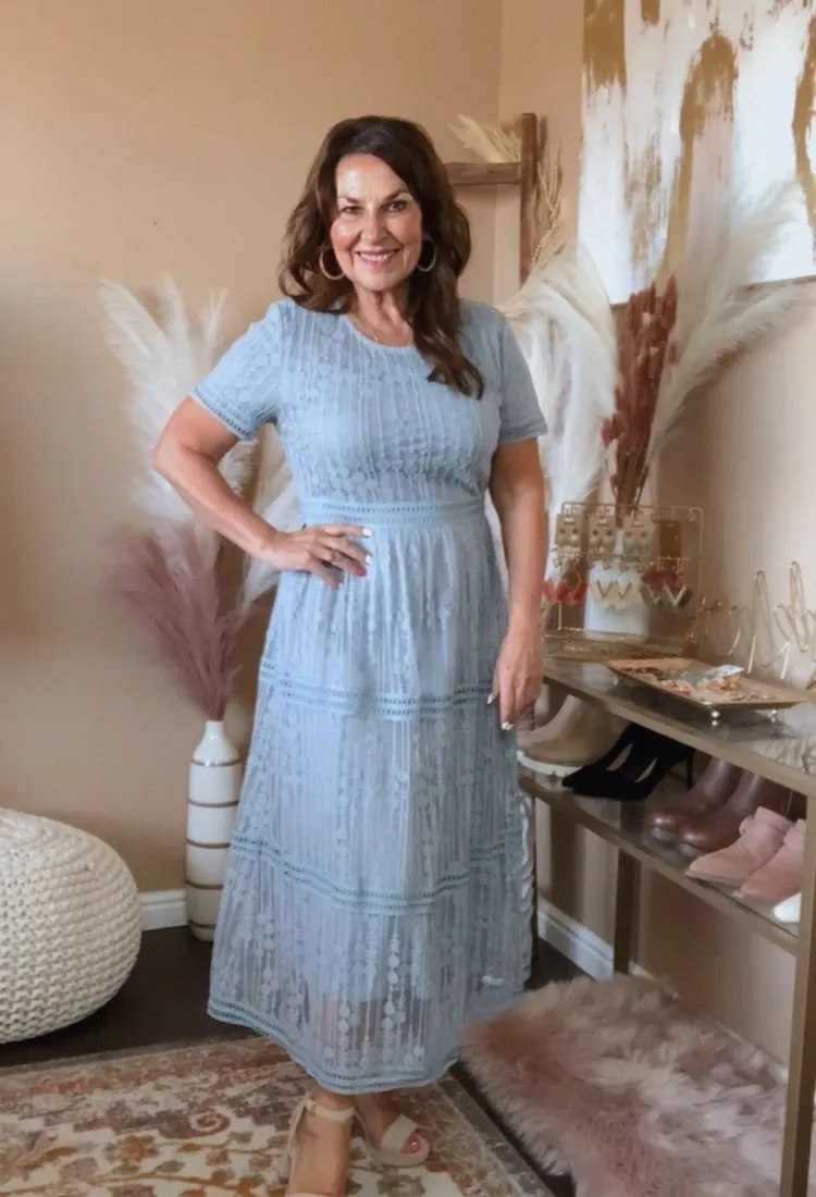 Ember Lace Midi Dress