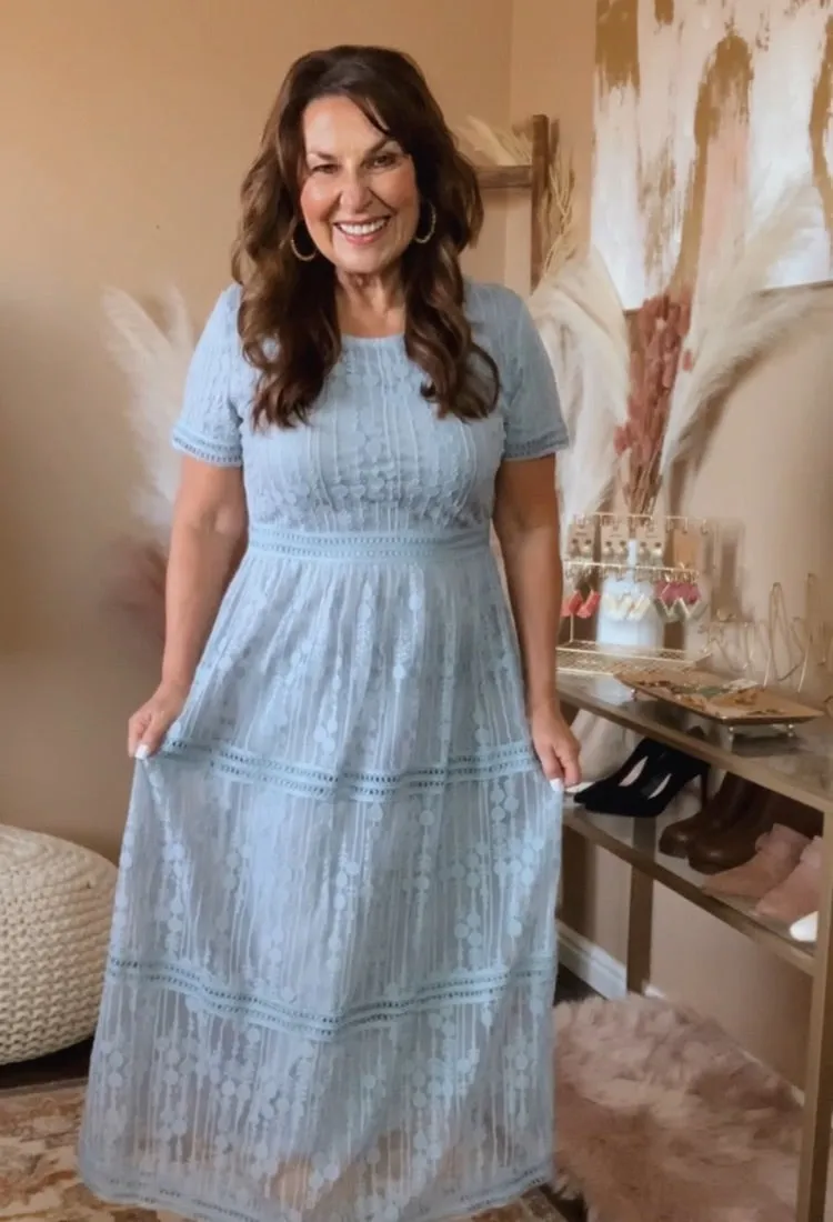 Ember Lace Midi Dress