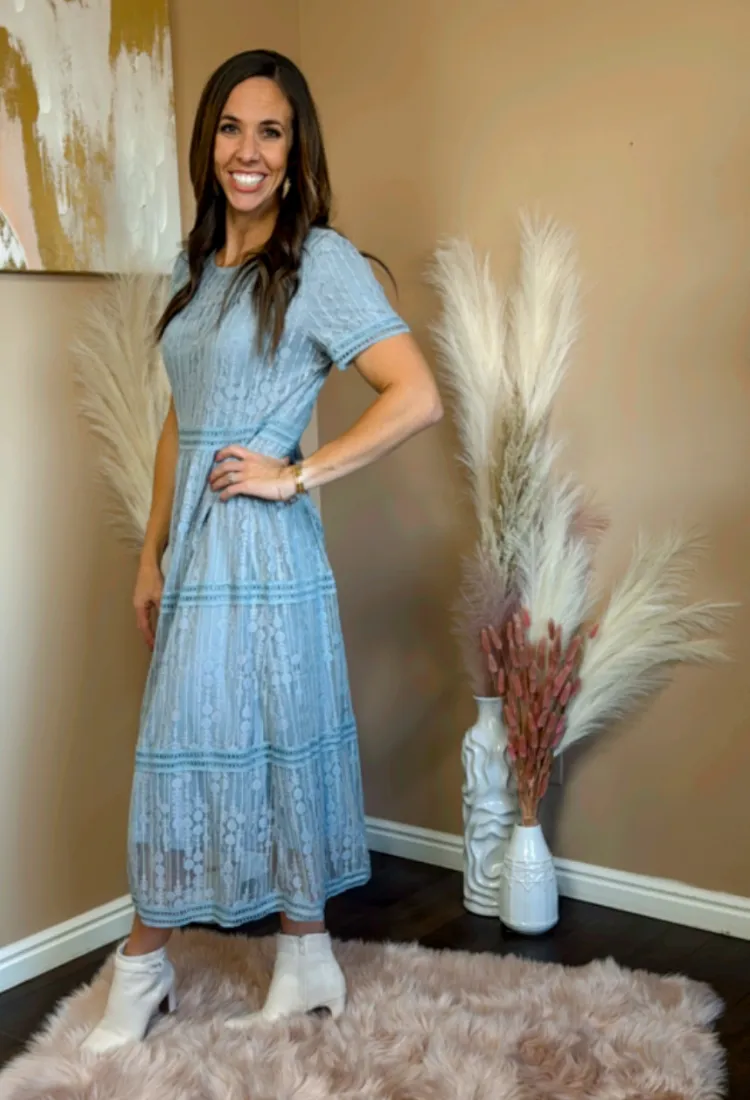 Ember Lace Midi Dress