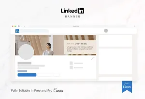 Emily LinkedIn Banner Canva Template
