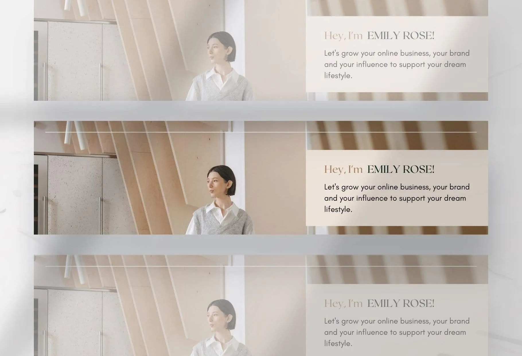 Emily LinkedIn Banner Canva Template