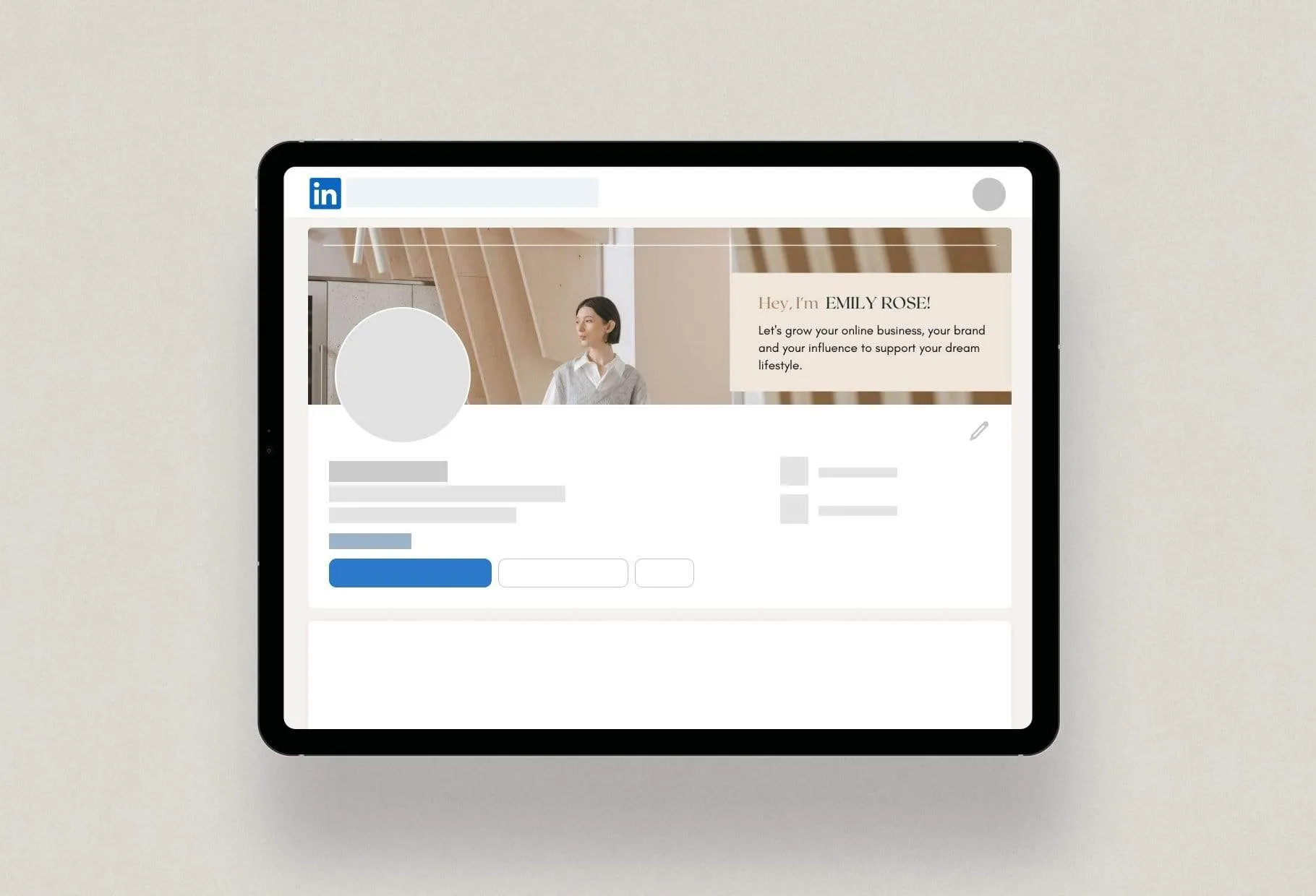 Emily LinkedIn Banner Canva Template