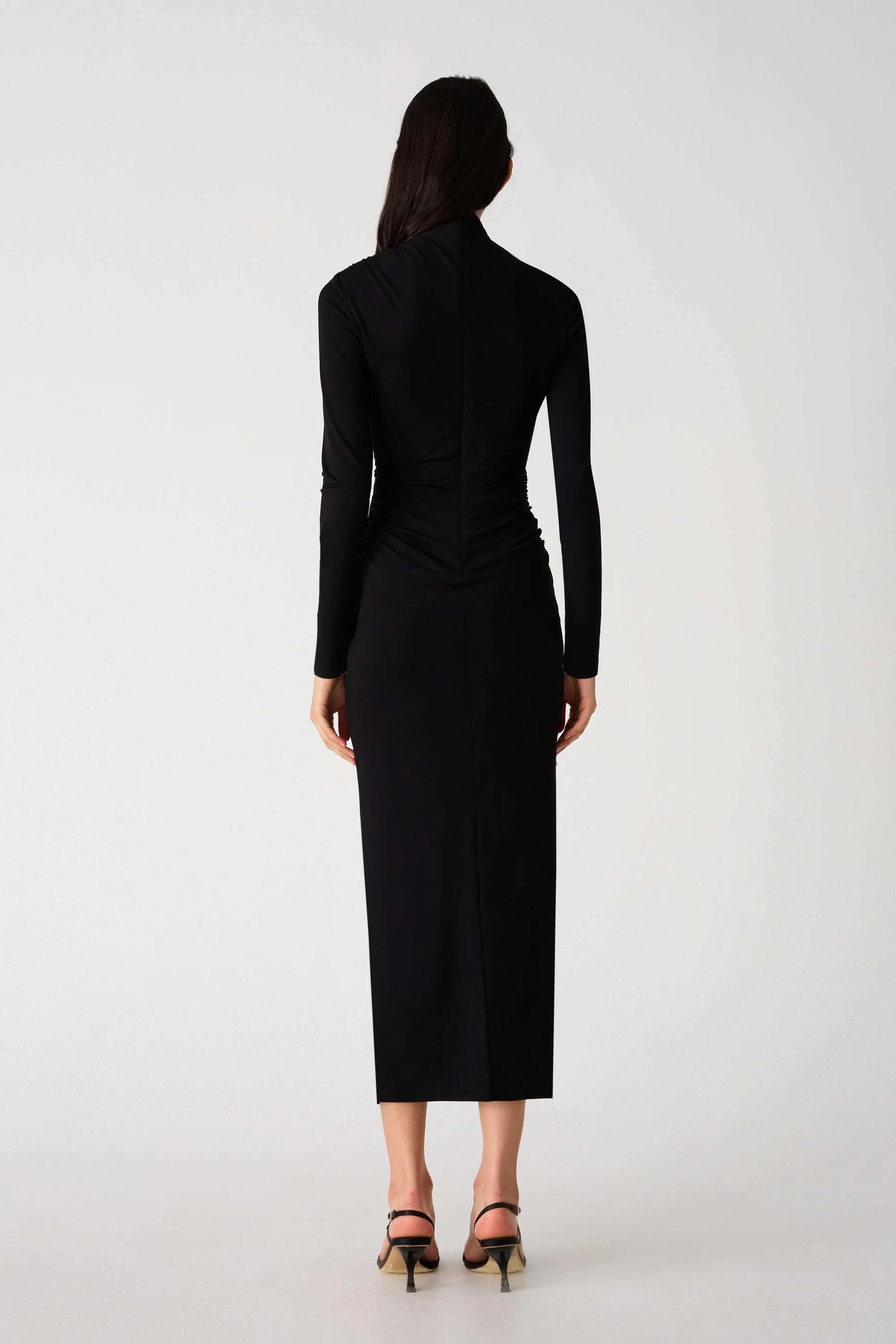 EMMELINE MATTE JERSEY MIDI DRESS