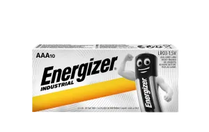 Energizer ENEPROAAA10PK Industrial AAA LR03 Alkaline Batteries | Box of 10