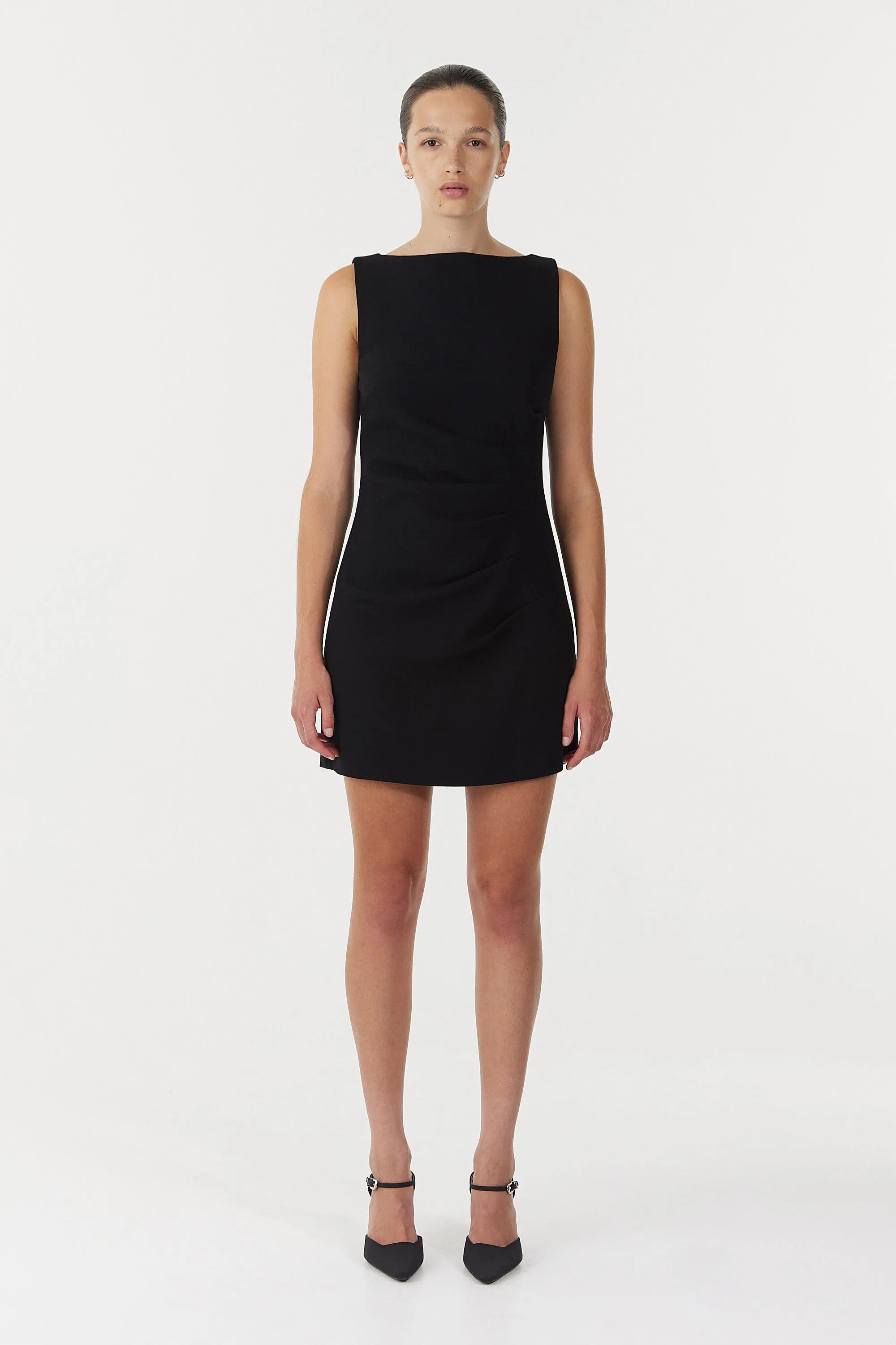 ENIGMA MINI DRESS | BLACK