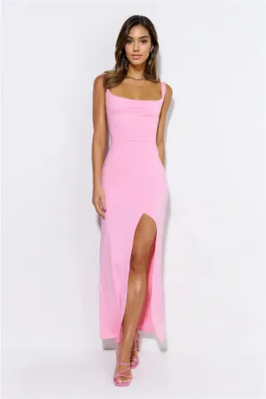 Enter The Party Maxi Dress Pink