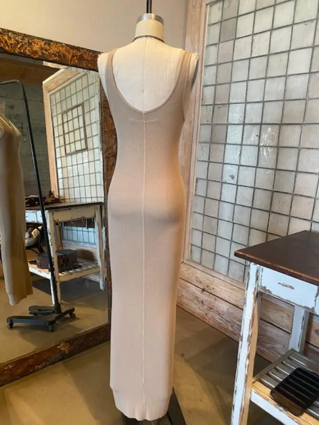 Enza Costa Ribbed Tank Maxi Dress
