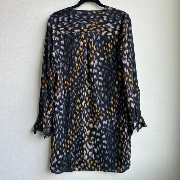 Equipment 100% Silk Long Sleeve Career Office Conservative Dress Size Small