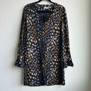Equipment 100% Silk Long Sleeve Career Office Conservative Dress Size Small