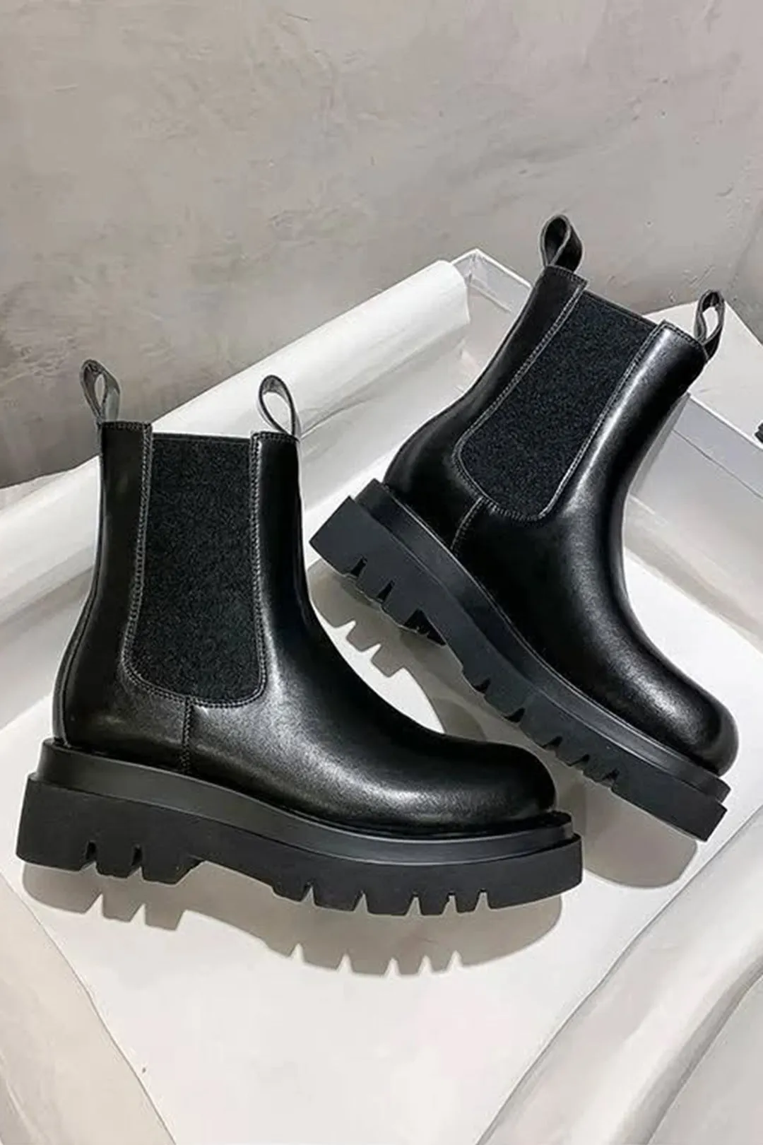 Erica - Stylish Patchwork Design Woman's Ankle Boots