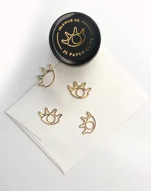 Eye Gold Plated Paper Clips