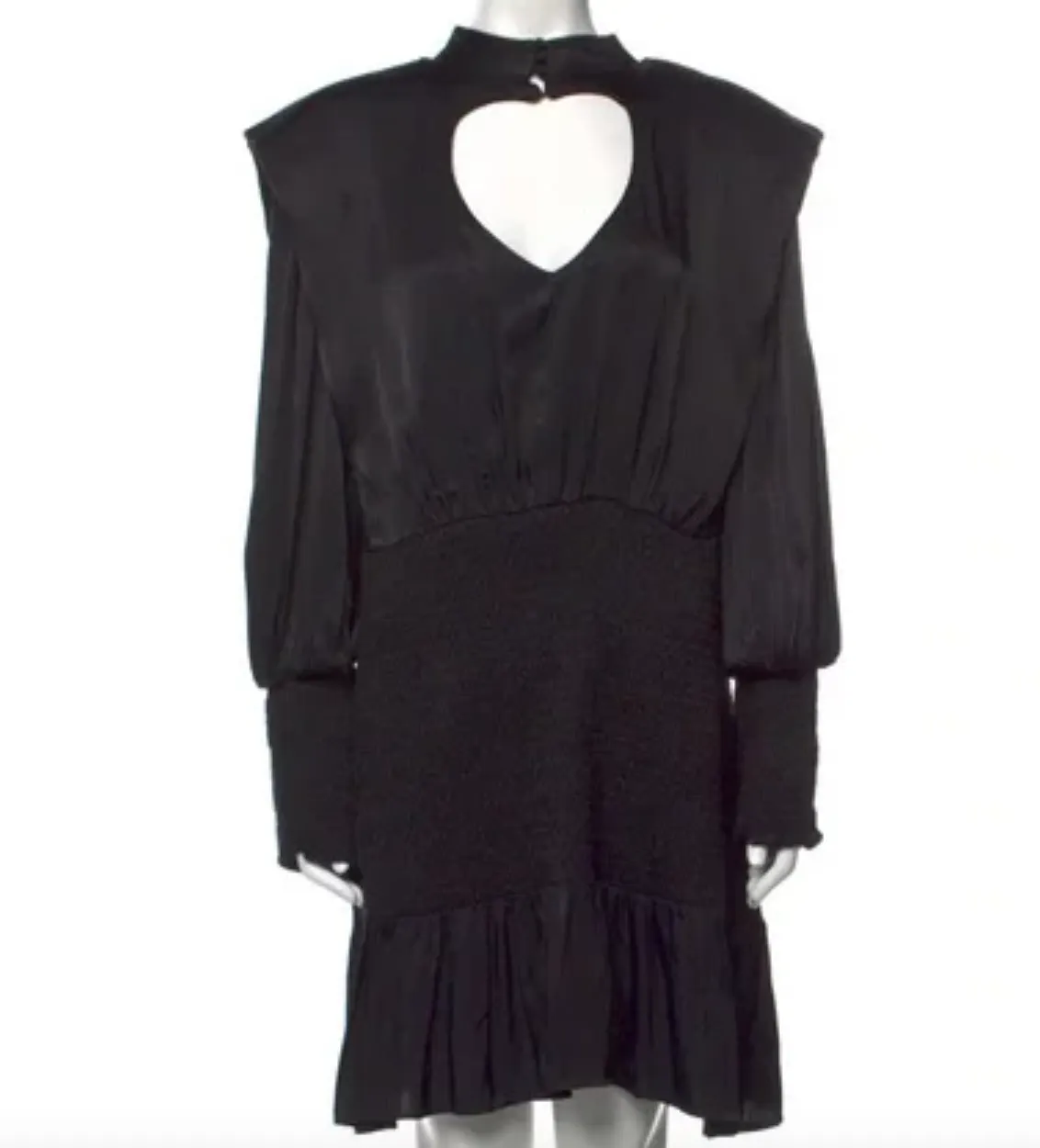 Farm Rio Black Heart Neckline Mini Dress UK S