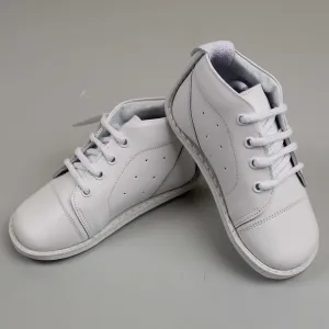 First Walker Shoes - Boys - Hard Sole White Leather - Pex Remi