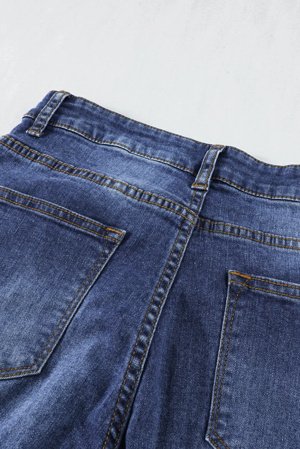 Floral Patch Destroyed Skinny Jeans