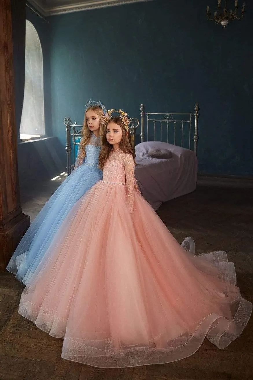 Flower Girl Dress with Long Sleeves