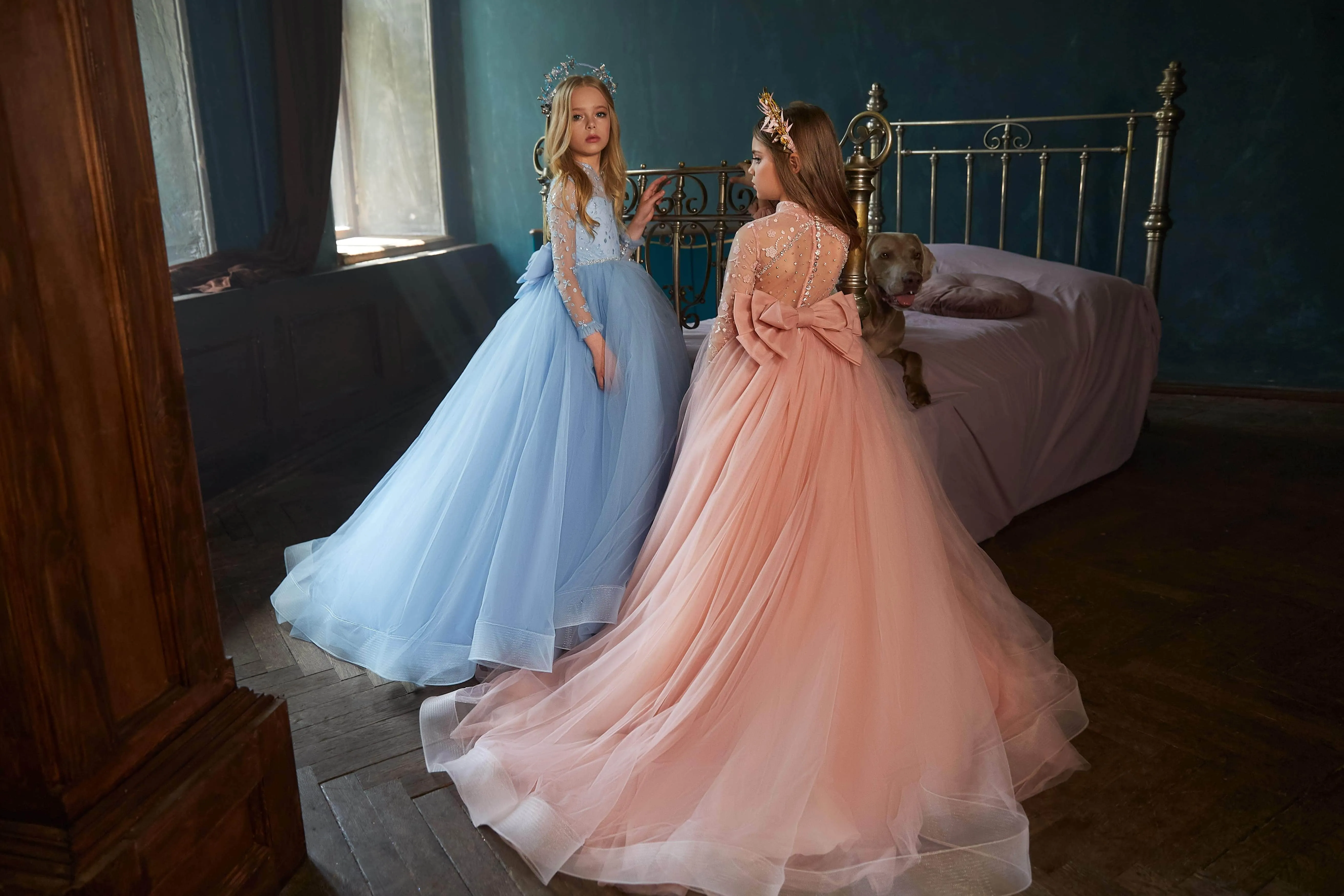 Flower Girl Dress with Long Sleeves