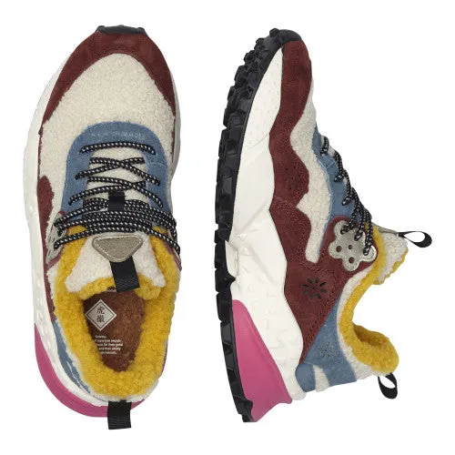 Flower Mountain - Eco Shearling Sneaker - Velour White