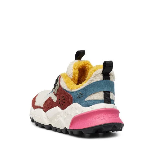 Flower Mountain - Eco Shearling Sneaker - Velour White