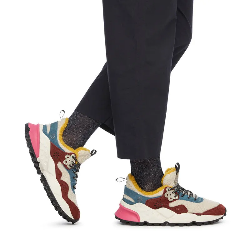 Flower Mountain - Eco Shearling Sneaker - Velour White