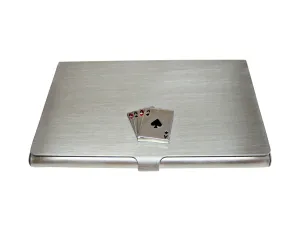 Four Aces Gambling Business Card Holder