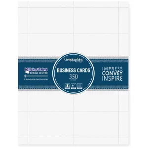 Geographics Inkjet, Laser Business Card - 30% Recycled