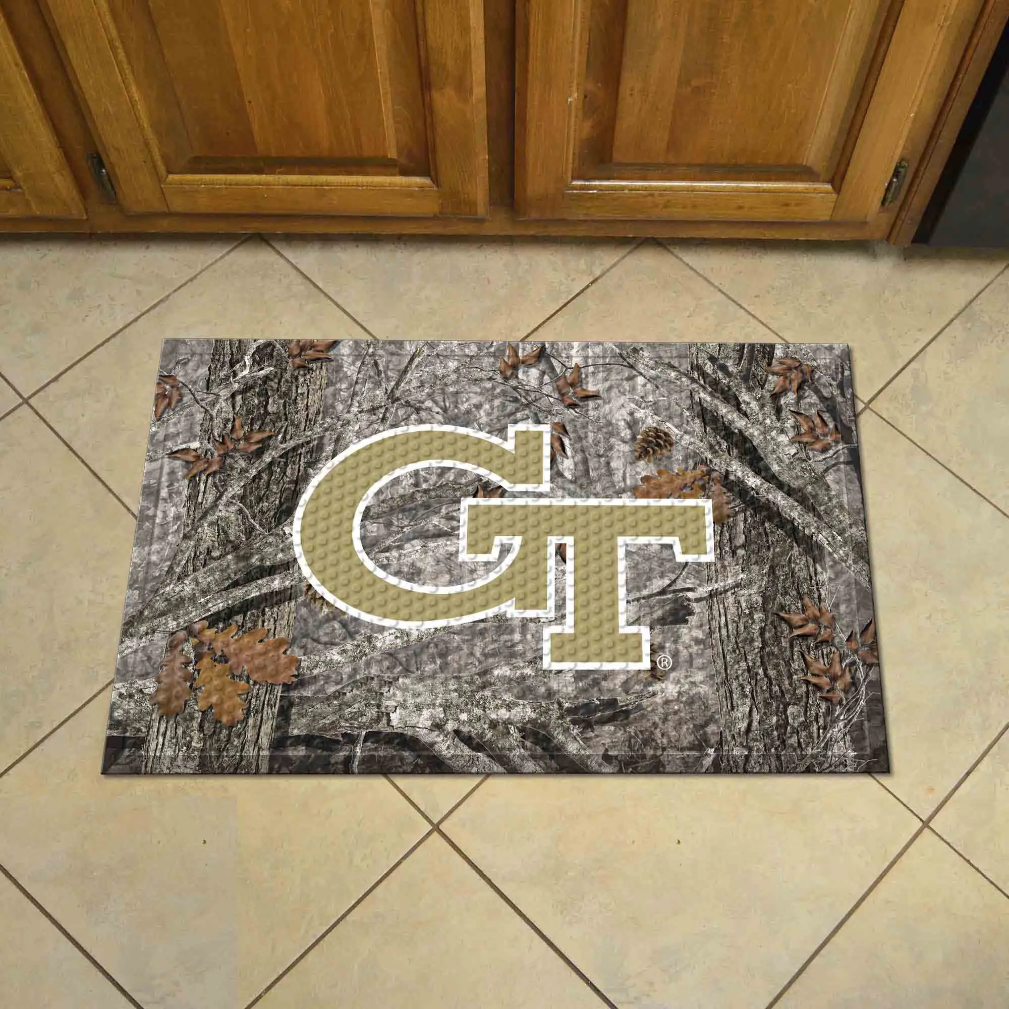 Georgia Tech Camo Scraper Mat