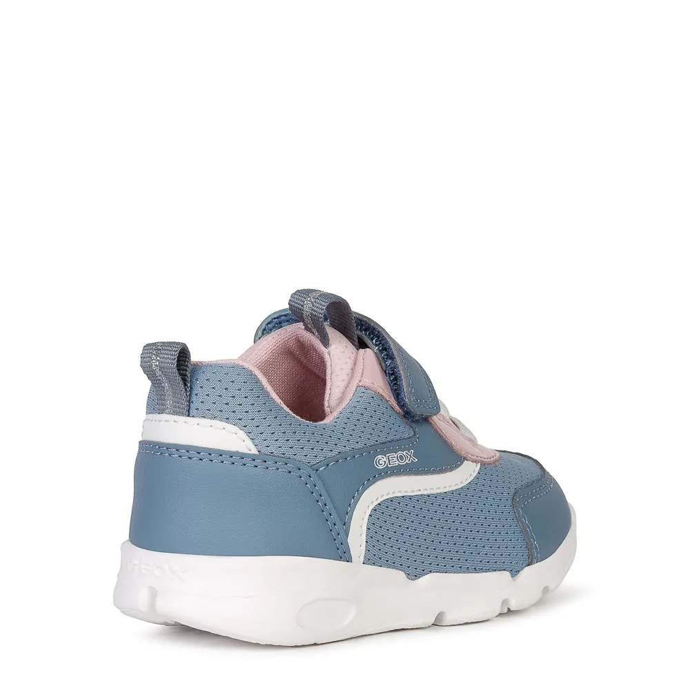 Geox B RUNNER G. D - MESH SYN.LEA SKY/PINK